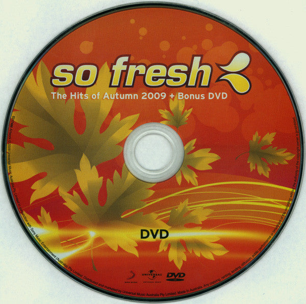 Various : So Fresh (The Hits Of Autumn 2009 + Bonus DVD) (CD, Comp + DVD-V, Comp, PAL)