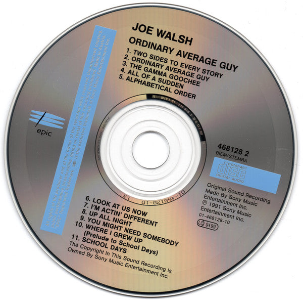 Joe Walsh : Ordinary Average Guy (CD, Album)