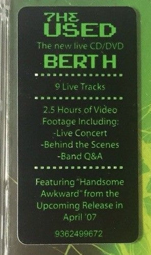 The Used : Berth (CD, Album + DVD-V)