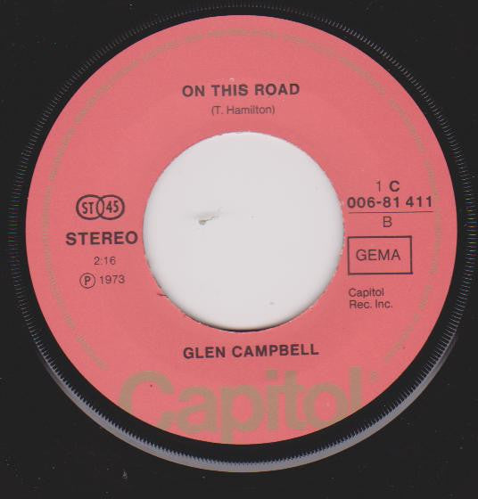 Glen Campbell : I Knew Jesus (Before He Was A Star) (7")