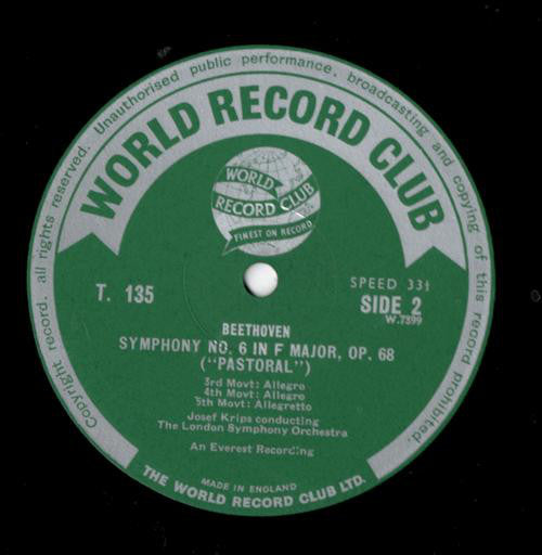 Beethoven* : Symphony No. 6 (Pastoral) (LP, Mono, Club)