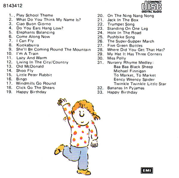 Play School : There's A Bear In There... Songs From ABC Play School (CD, Album, RE)