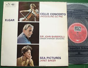 Elgar*, Jacqueline Du Pré, Sir John Barbirolli, London Symphony Orchestra, Janet Baker : Cello Concerto / Sea Pictures (LP)