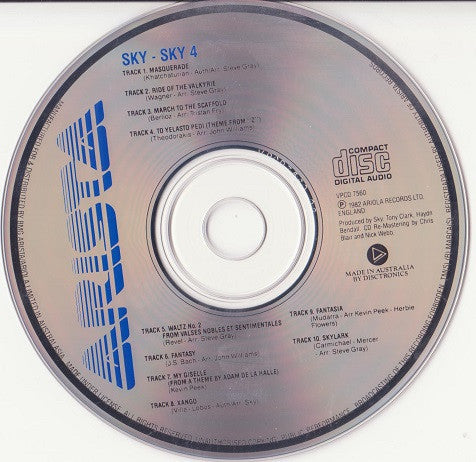 Sky (4) : Sky 4 Forthcoming (CD, Album)