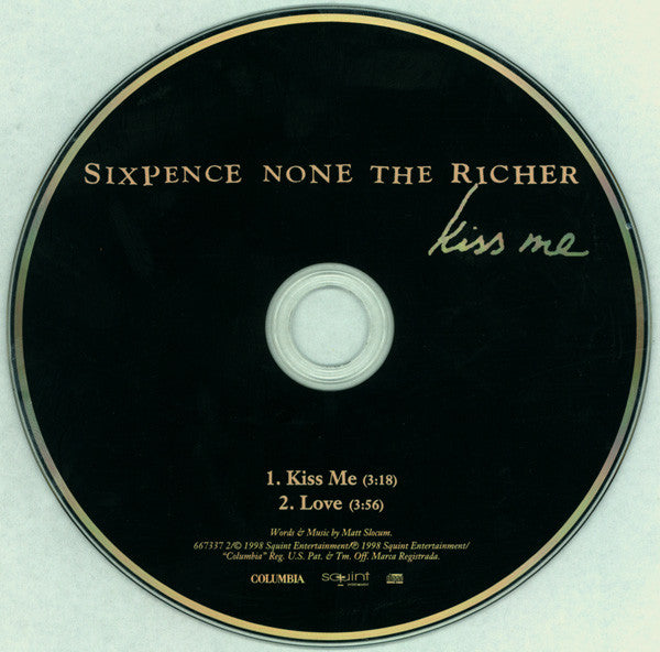 Sixpence None The Richer : Kiss Me (CD, Single)