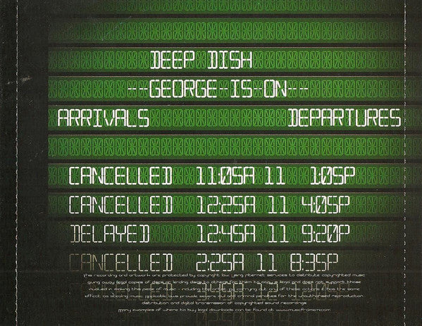 Deep Dish : George Is On (CD, Album)