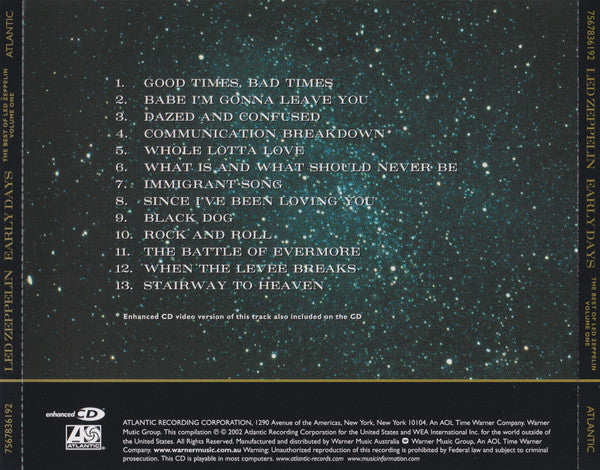 Led Zeppelin : The Very Best Of Led Zeppelin (Early Days & Latter Days) (2xCD, Comp, Enh, RM)