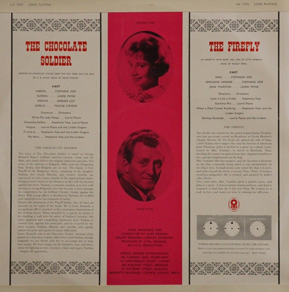 Alan Braden : The Chocolate Soldier / The Firefly (LP, Album, Mono, Club, RE, 2nd)