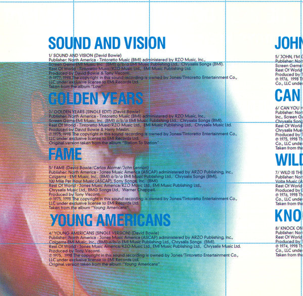 David Bowie : The Best Of David Bowie 1974/1979 (CD, Comp)