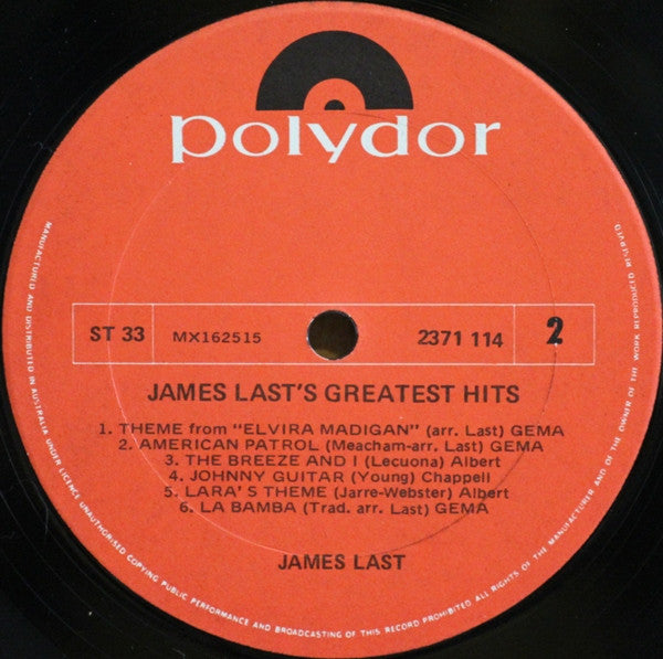 James Last : Greatest Hits (LP, Comp)