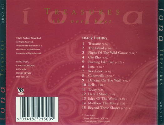 Íona* : Treasures (The Very Best) (CD, Comp)