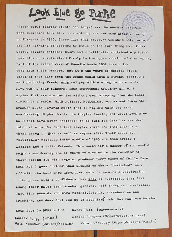 Look Blue Go Purple : LBGPEP2 (12", EP)