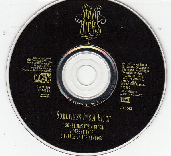 Stevie Nicks : Sometimes It's A Bitch (CD, Single)