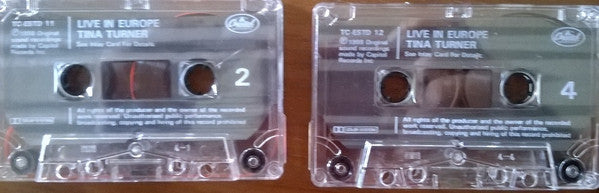 Tina Turner : Tina Live In Europe (2xCass, Album)