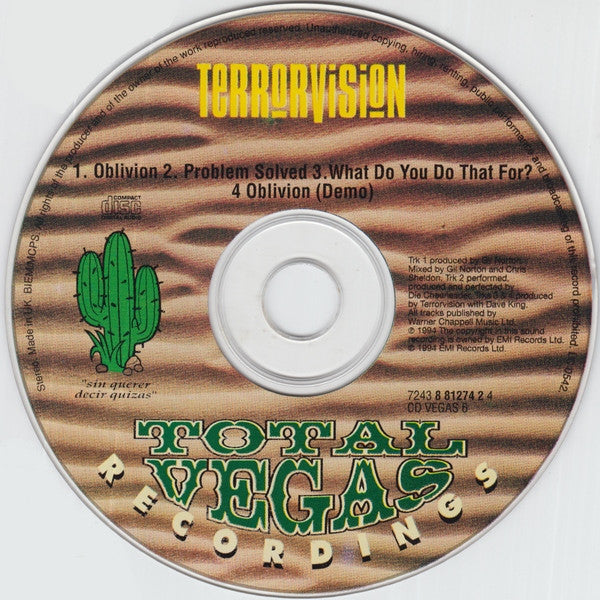 Terrorvision : Oblivion (CD, Single, CD2)