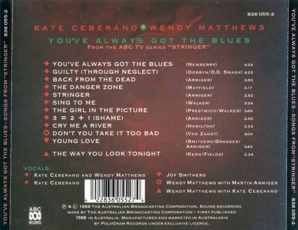 Kate Ceberano ★ Wendy Matthews : You've Always Got The Blues (CD, Album)
