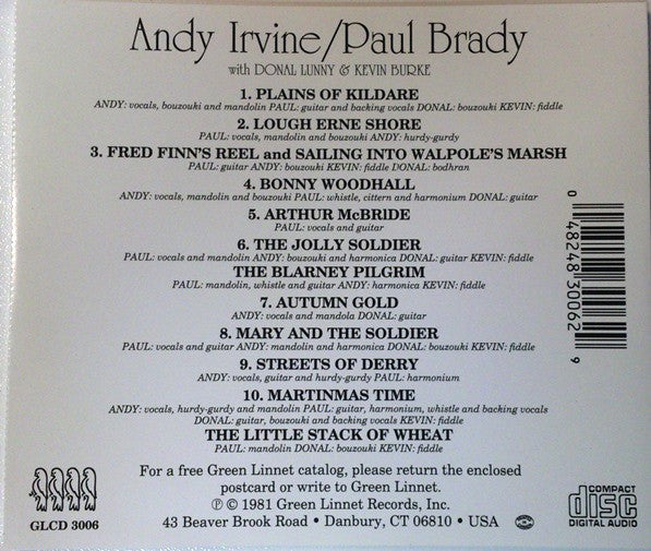 Andy Irvine, Paul Brady : Andy Irvine, Paul Brady (CD, Album, RE)