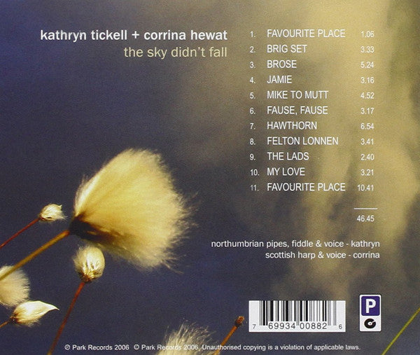 Kathryn Tickell & Corrina Hewat : The Sky Didn't Fall (CD, Album)