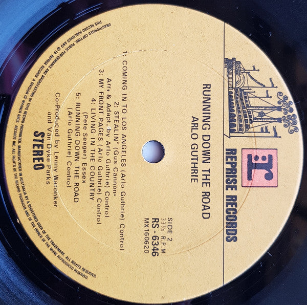 Arlo Guthrie : Running Down The Road (LP, Album)
