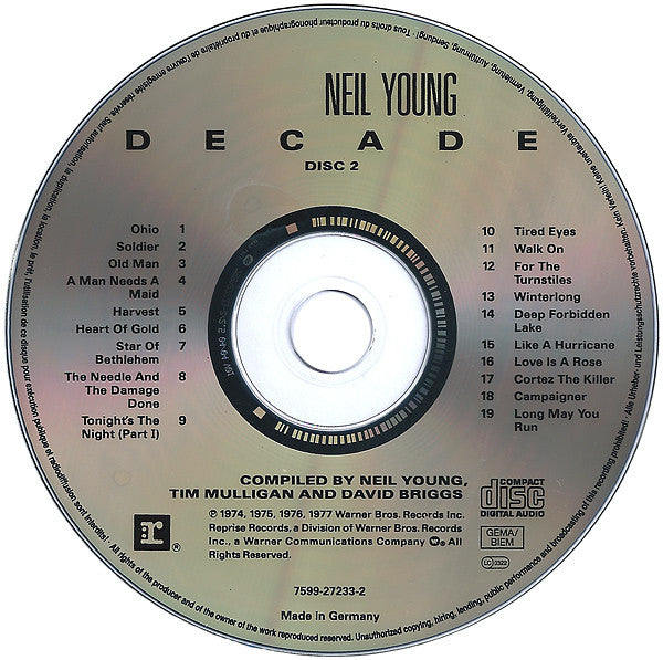 Neil Young : Decade (2xCD, Comp, RE)