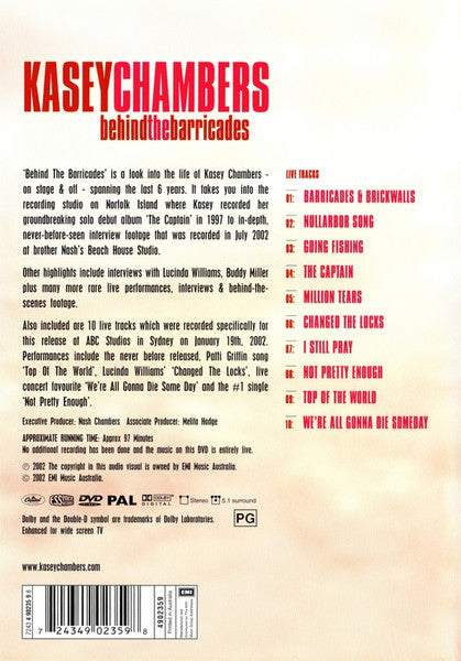 Kasey Chambers : Behind The Barricades (DVD-V, PAL)