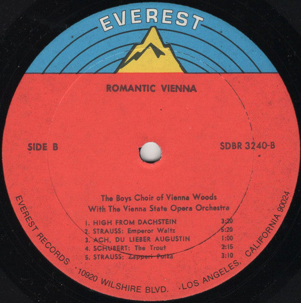 Die Sängerknaben Vom Wienerwald, Orchester Der Wiener Staatsoper Conducted By Karl Etti : Romantic Vienna (LP)
