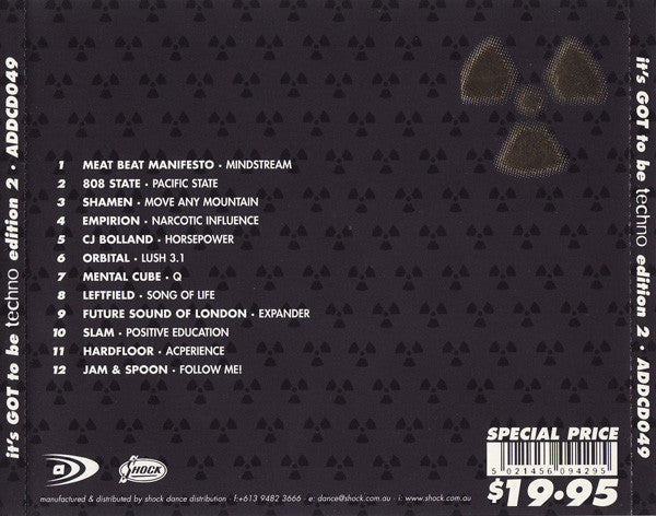 Various : It's Got To Be Techno Edition 2 (CD, Comp)