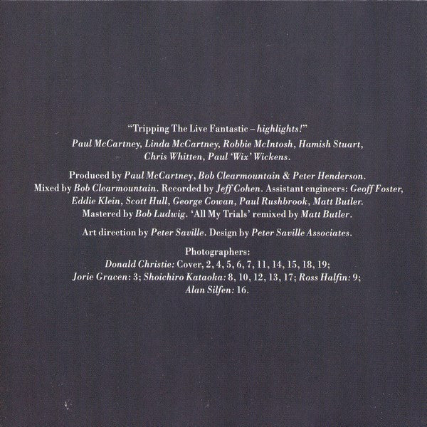 Paul McCartney : Tripping The Live Fantastic Highlights! (CD, Album)