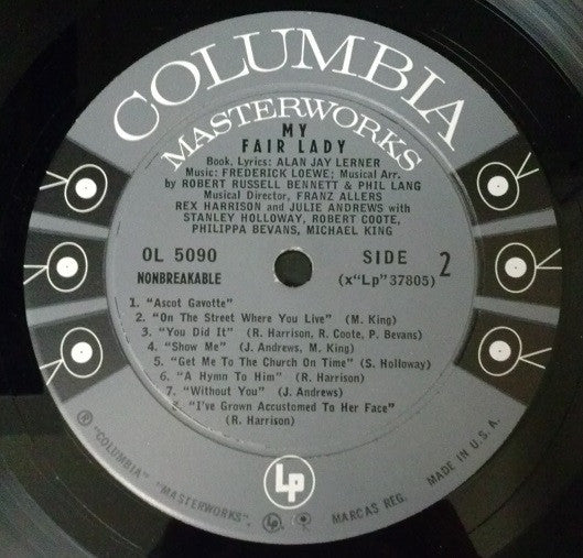 Rex Harrison, Julie Andrews : My Fair Lady (LP, Album, Mono, Bri)