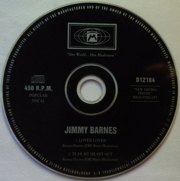 Jimmy Barnes : Lover Lover (CD, Single)