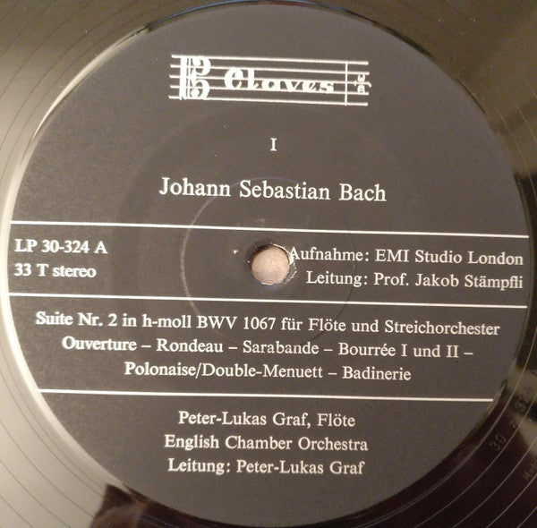 Johann Sebastian Bach - Peter-Lukas Graf, José-Luis Garcia, Jörg Ewald Dähler, English Chamber Orchestra : Suite H-moll / Tripelkonzert A-moll (LP)