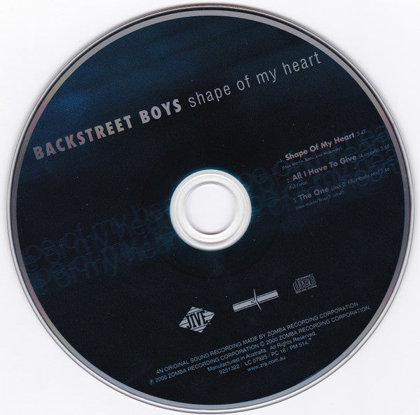 Backstreet Boys : Shape Of My Heart (CD, Single)