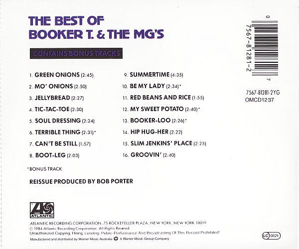 Booker T & The MG's : The Best Of Booker T & The MG's (CD, Comp)