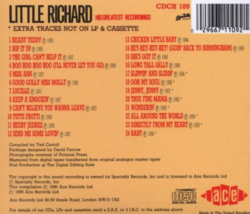 Little Richard : His Greatest Recordings (CD, Comp)