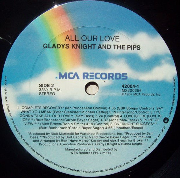 Gladys Knight And The Pips : All Our Love (LP, Album)