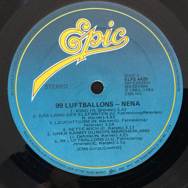 Nena : 99 Luftballons (LP, Album)