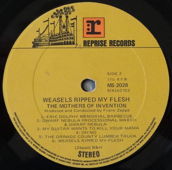 The Mothers : Weasels Ripped My Flesh (LP, Album)