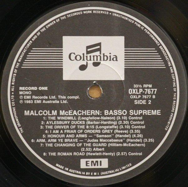 Malcolm McEachern : Malcolm McEachern Basso Supreme (1883-1945) (3xLP, Comp, Mono + Box)