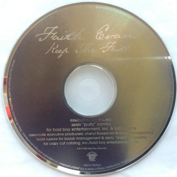 Faith Evans : Keep The Faith (CD, Album)