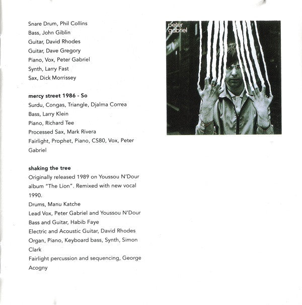 Peter Gabriel : Shaking The Tree: Sixteen Golden Greats (CD, Comp, RP)