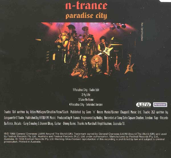 N-Trance : Paradise City (CD, Single)
