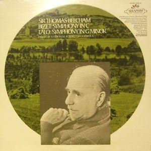 Sir Thomas Beecham, Georges Bizet, Édouard Lalo, Orchestre National De La R.T.F. : Symphony In C: Symphony In G Minor (LP, RE)