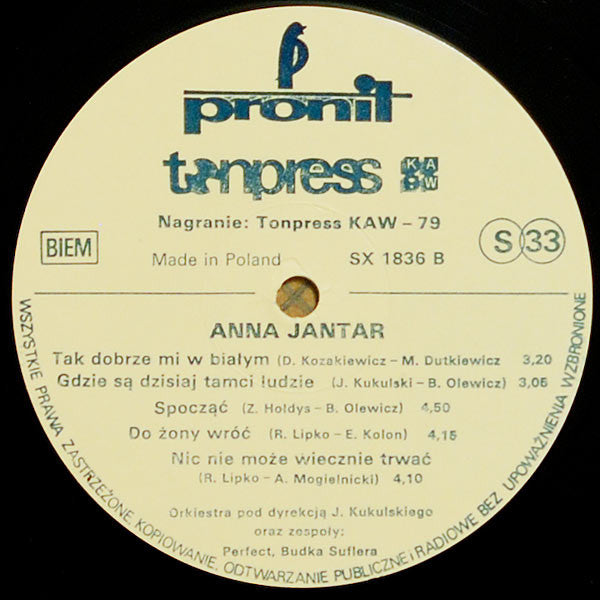 Anna Jantar : Anna Jantar (LP, Album, RP)