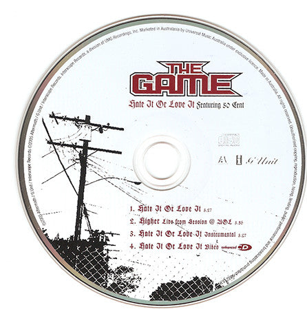 The Game (2) Featuring 50 Cent : Hate It Or Love It (CD, Maxi, Enh)