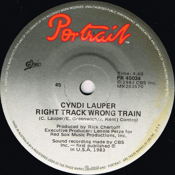 Cyndi Lauper : Girls Just Want To Have Fun (7", Single)