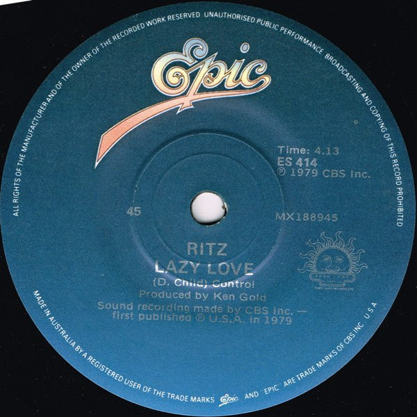 Ritz : Locomotion (7", Single, Dar)