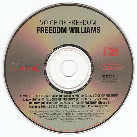 Freedom Williams : Voice Of Freedom (CD, Maxi)