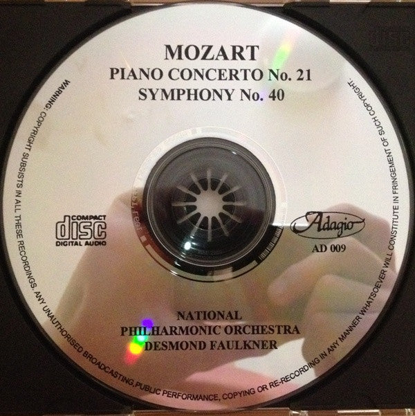 Wolfgang Amadeus Mozart, National Philharmonic Orchestra, Desmond Faulkner : Piano Concerto No. 21 / Symphony No. 40 (CD)