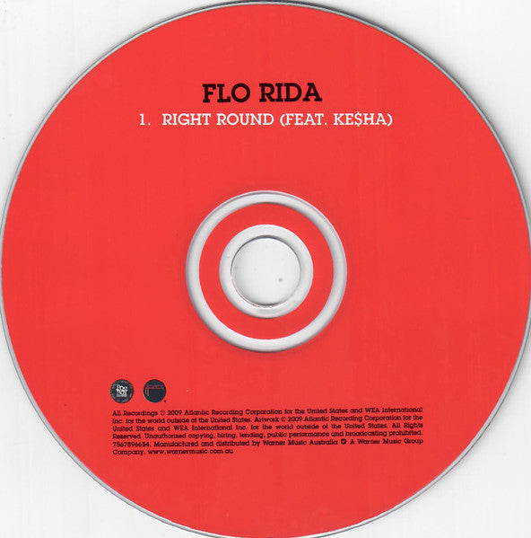 Flo Rida feat. Ke$ha* : Right Round (CD, Single)