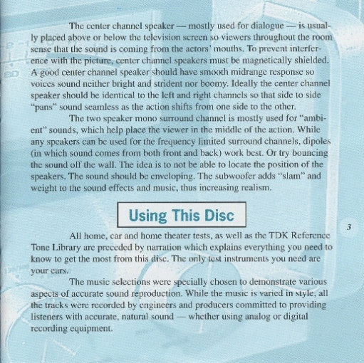 Various : TDK's Ultimate Guide To Great Sound (CD, Comp)